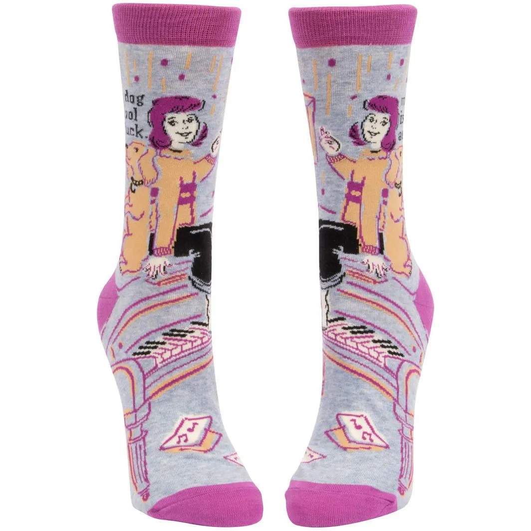 My Dog Is Cool As Fuck Crew Socks