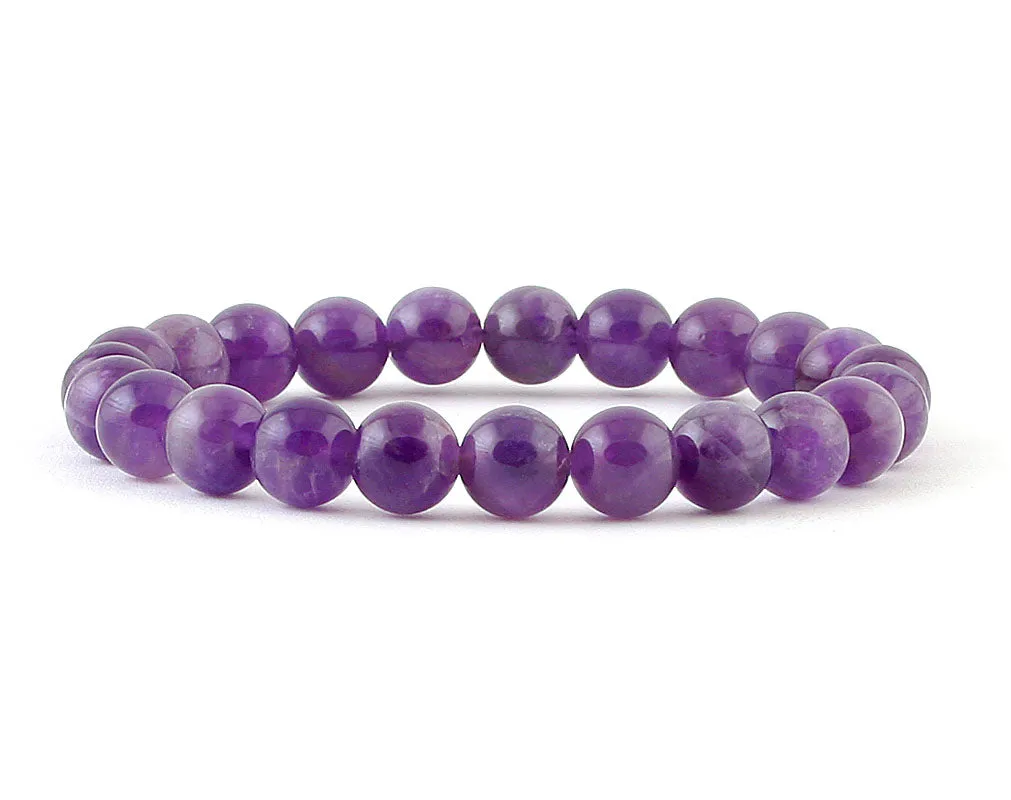 Natural amethyst women's bracelet