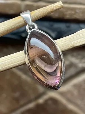 Natural Ametrine 925 Solid Sterling Silver Pendant 40mm