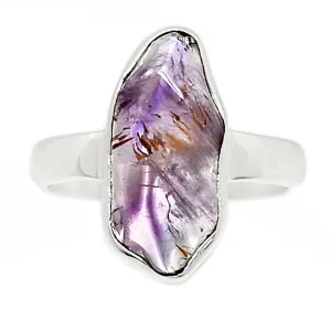 Natural Cacoxenite 925 Sterling Silver Ring Size 8