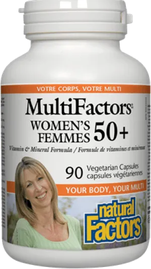 Natural Factors MultiFactors Women's 50  (90 VCaps)