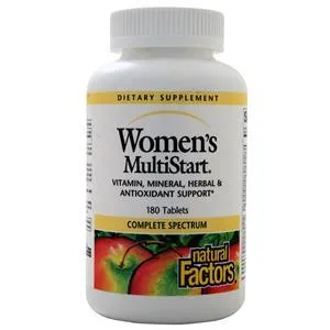 Natural Factors Women's MultiStart  180 tabs