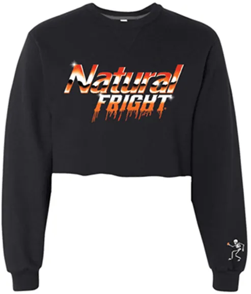 Natural Fright Women's Crop Crew Sweatshirt
