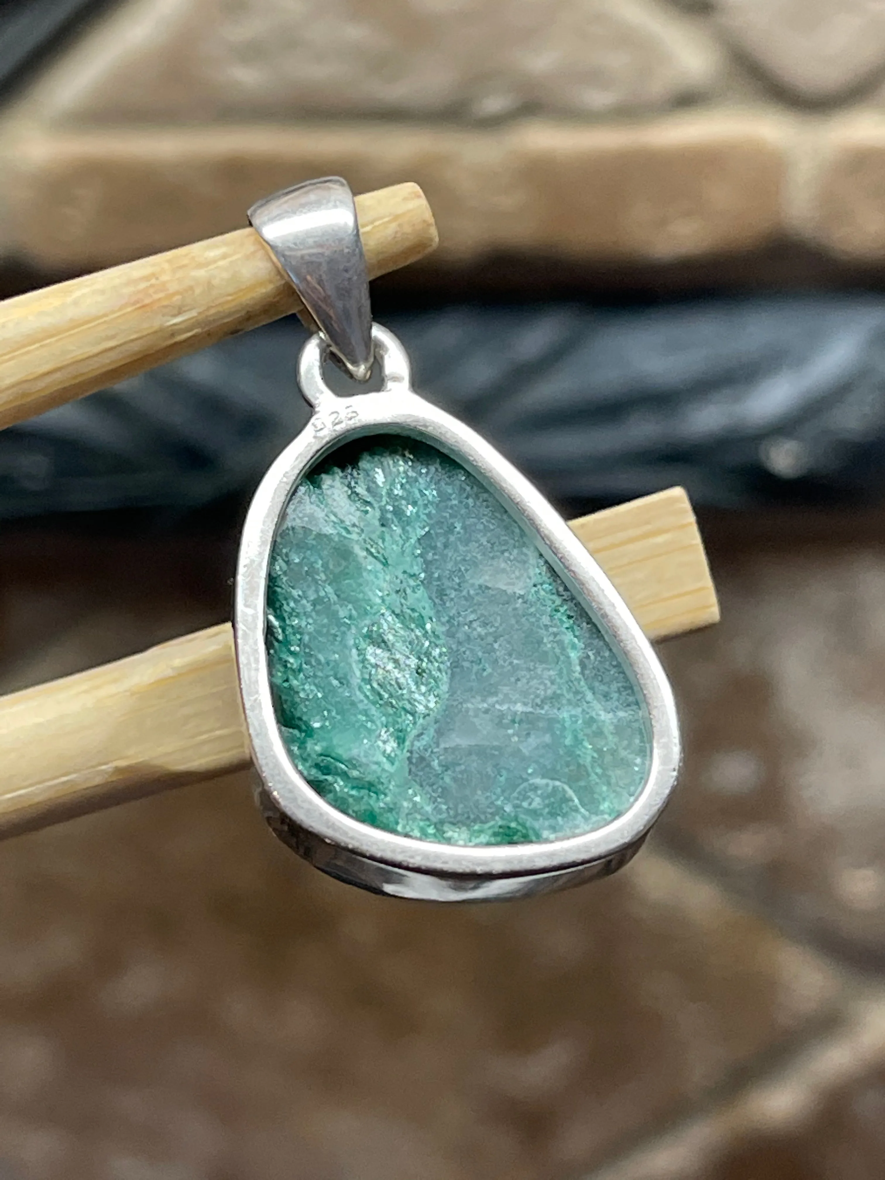 Natural Fuchsite Pendant Necklace