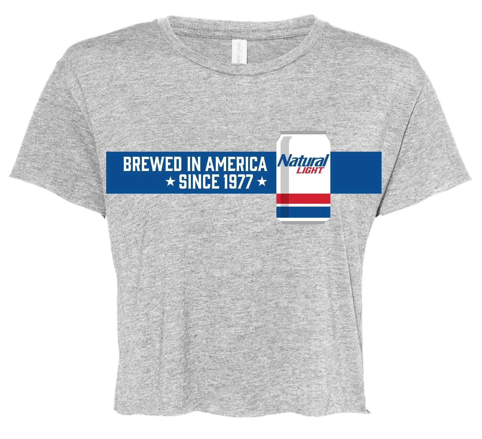 Natural Light Women’s American Brewed Crop T-Shirt