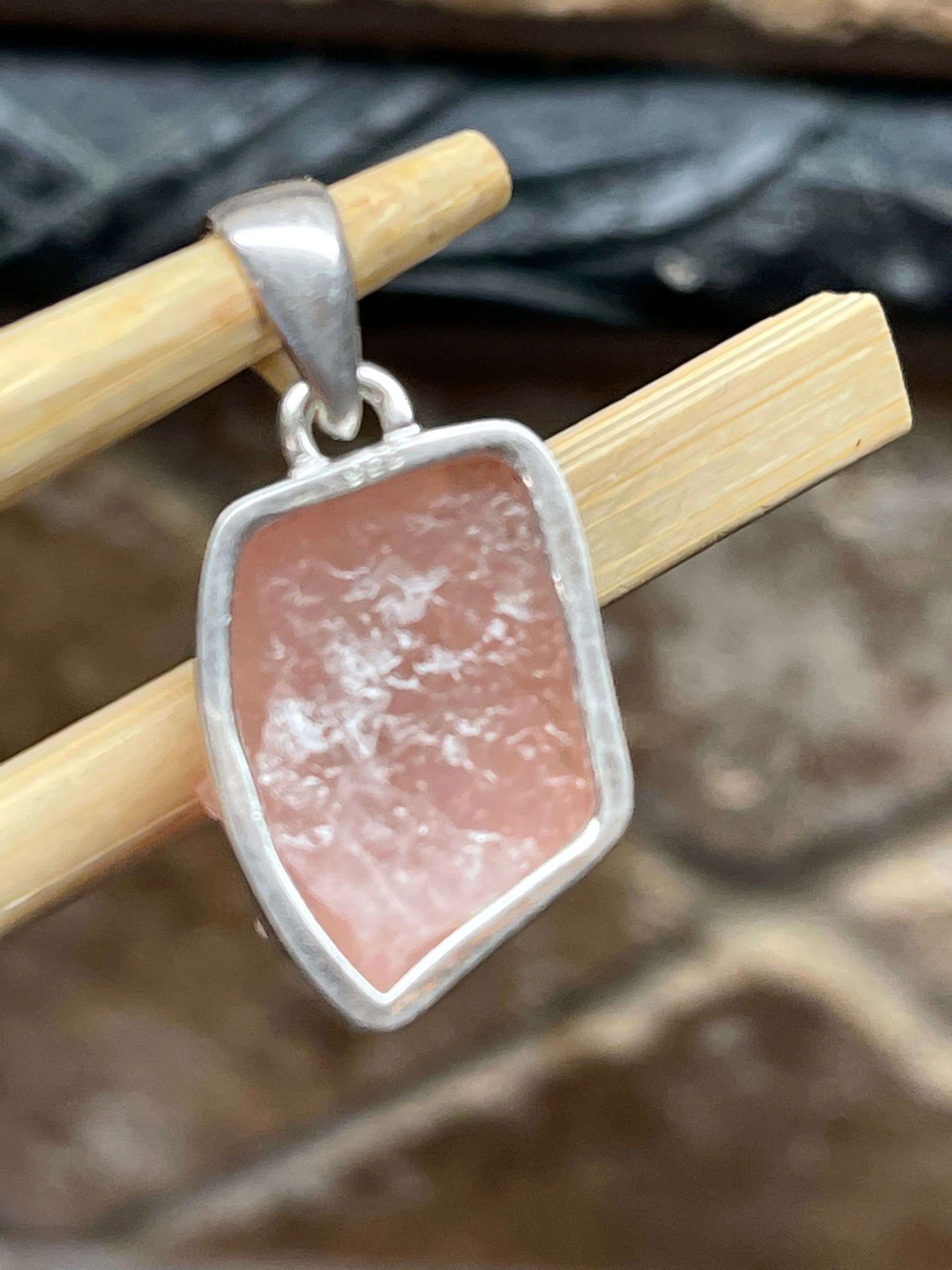 Natural Pink Morganite Pendant Necklace