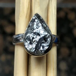 Natural Silicone 925 Solid Sterling Silver Ring Size 7