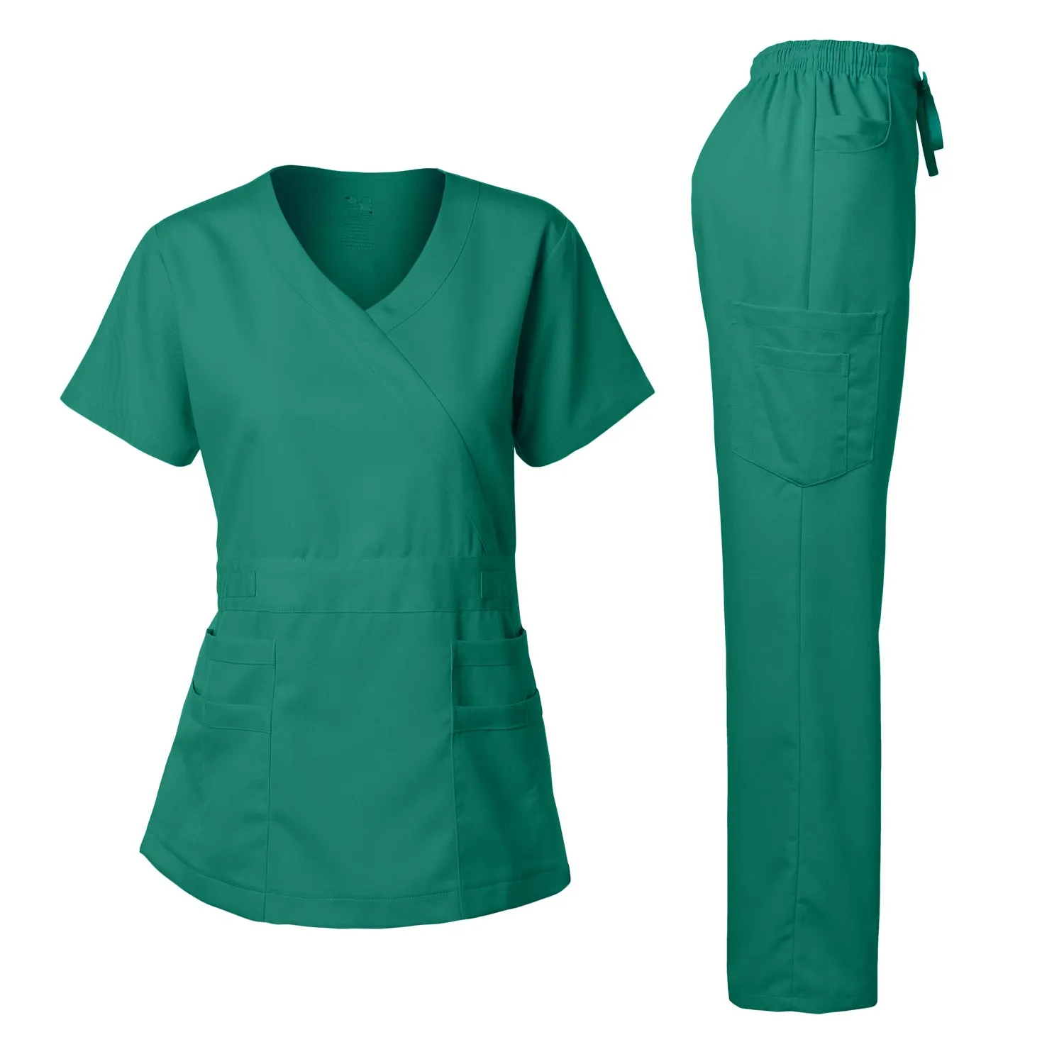 Natural Stretch Women's Y-Neck Scrub Sets [NS2102]
