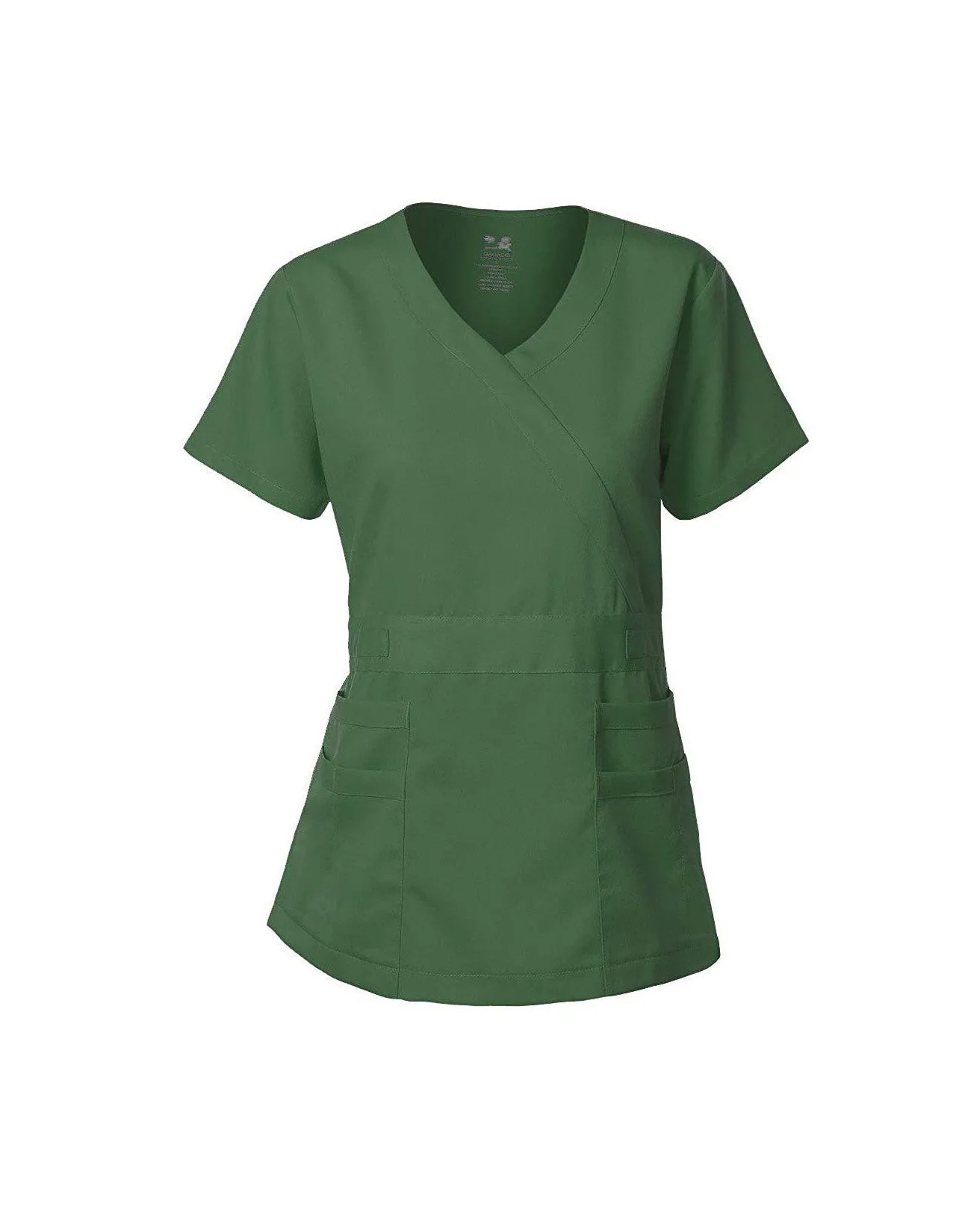 Natural Stretch Women's Y-Neck Scrub Top