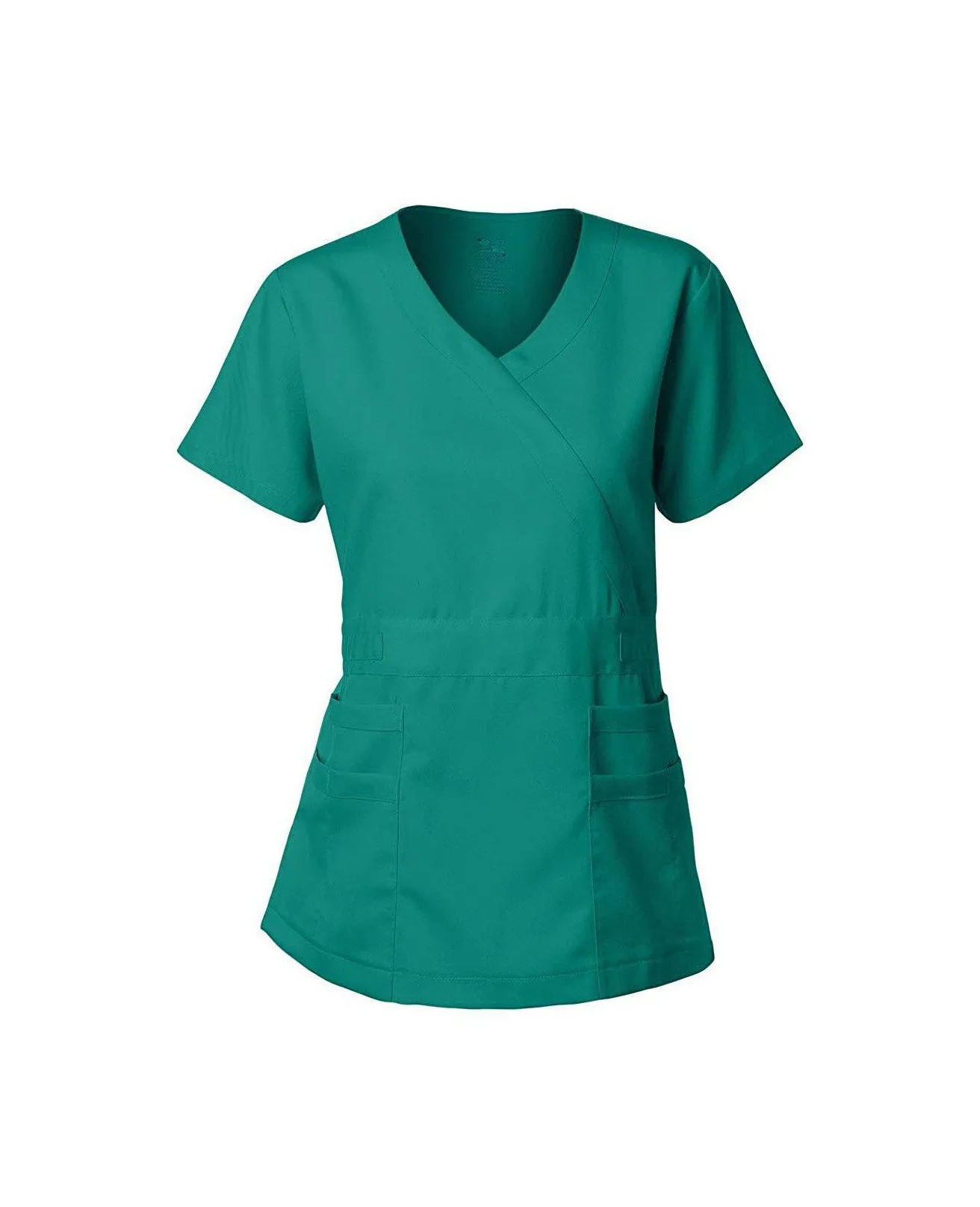 Natural Stretch Women's Y-Neck Scrub Top