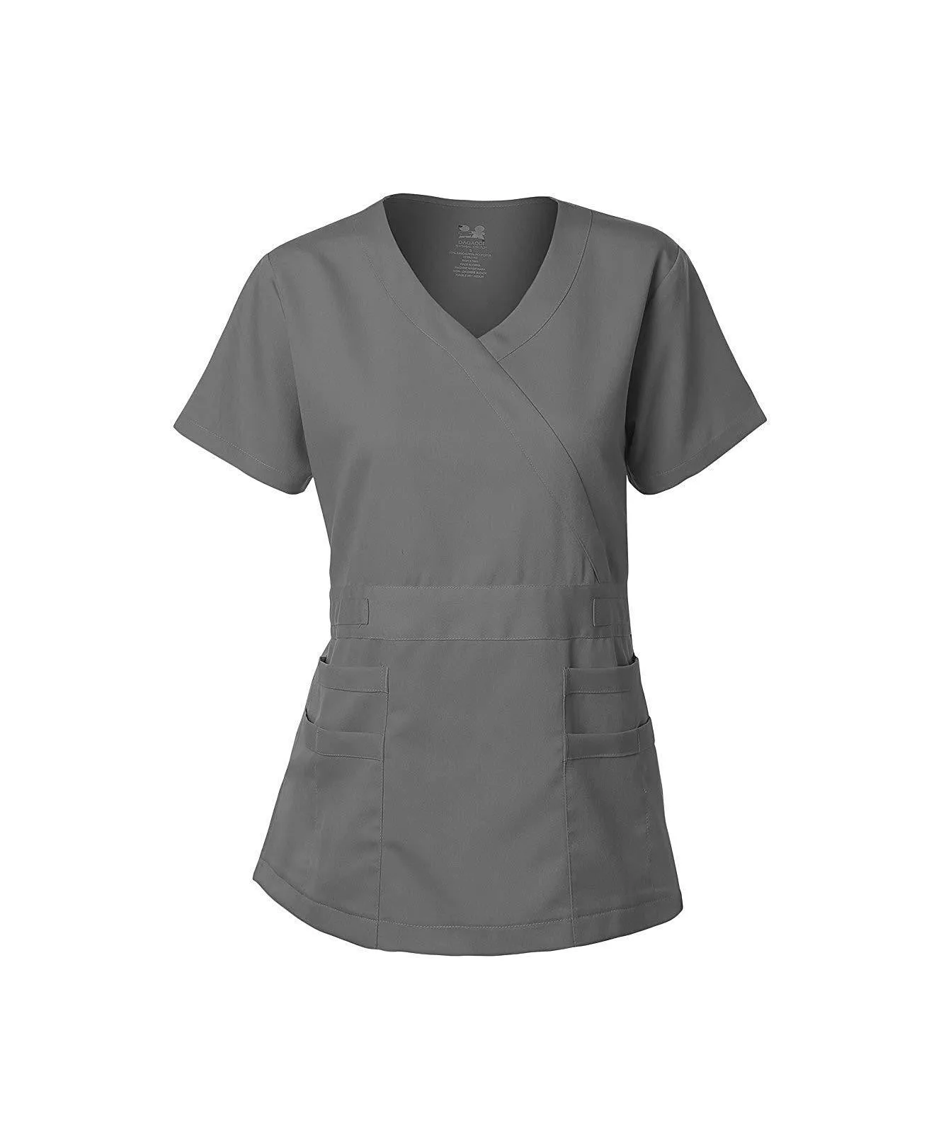 Natural Stretch Women's Y-Neck Scrub Top