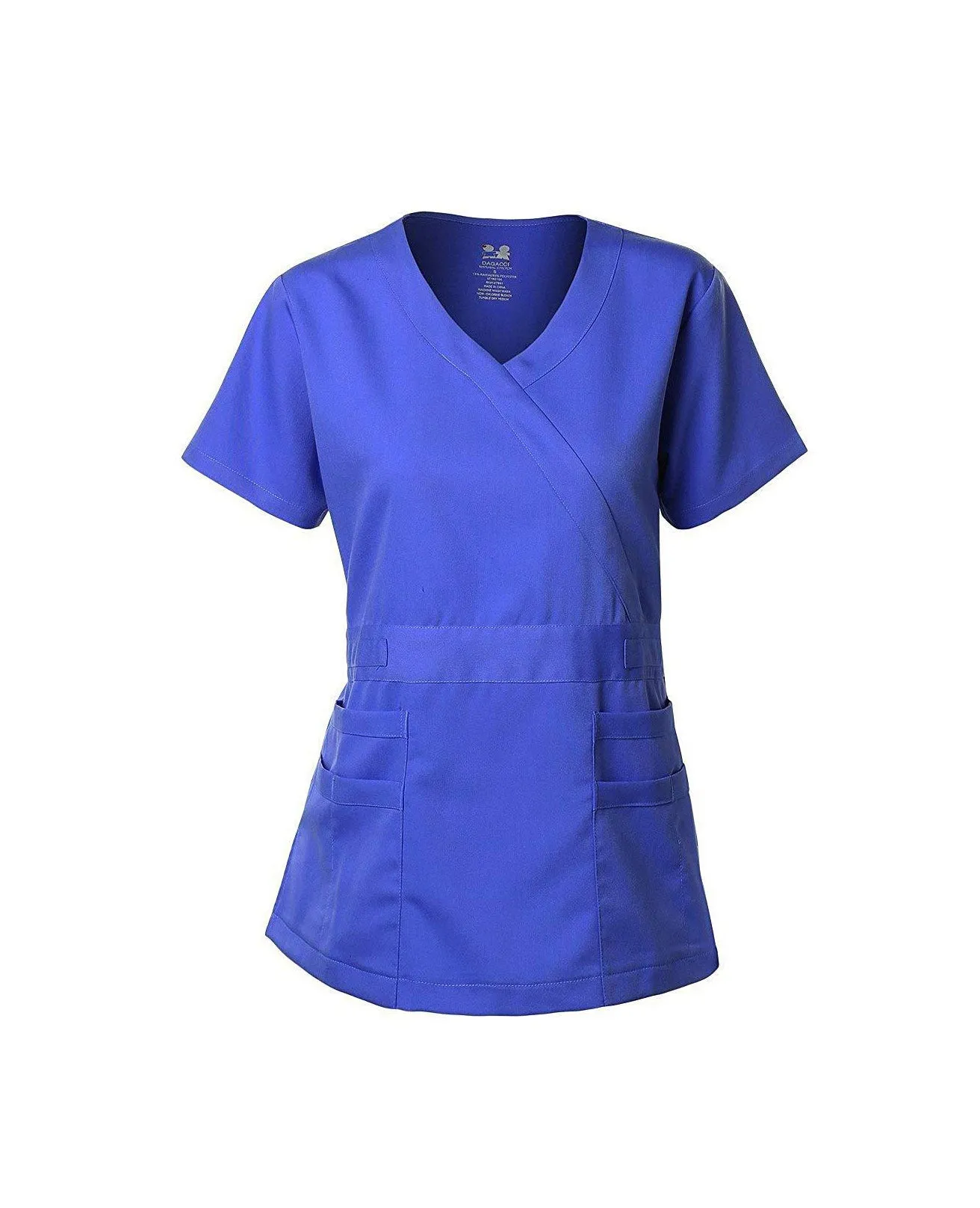 Natural Stretch Women's Y-Neck Scrub Top