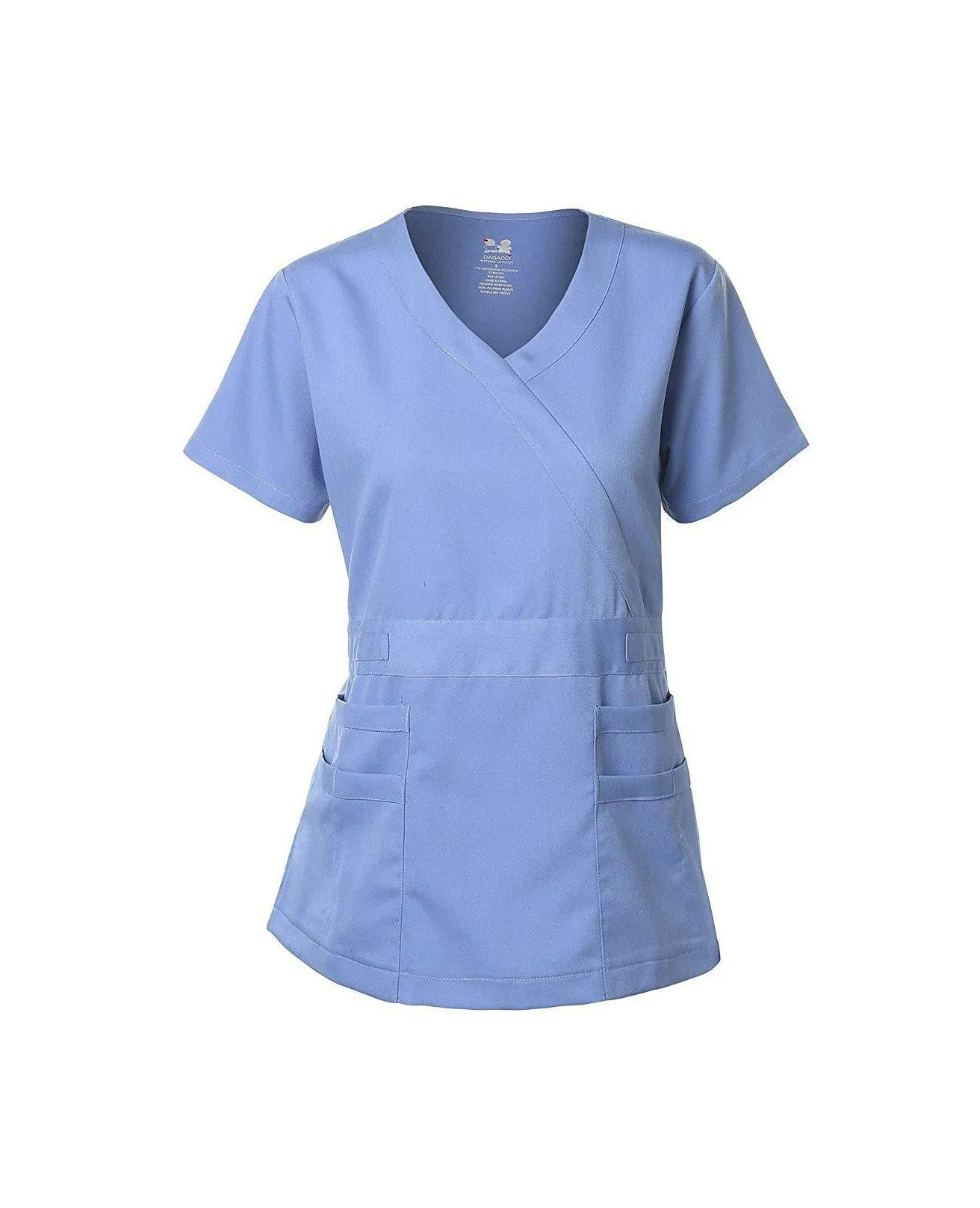Natural Stretch Women's Y-Neck Scrub Top