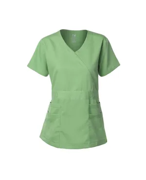 Natural Stretch Women's Y-Neck Scrub Top