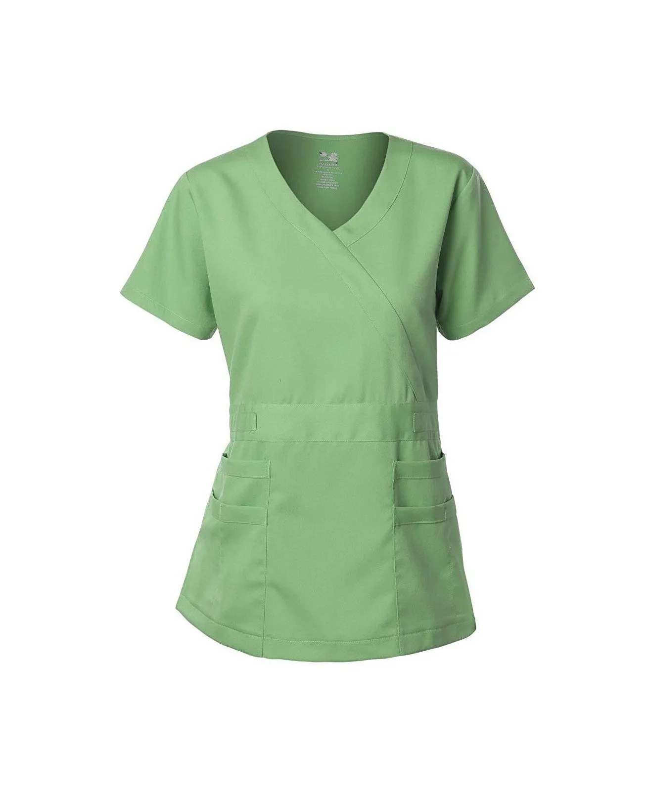 Natural Stretch Women's Y-Neck Scrub Top
