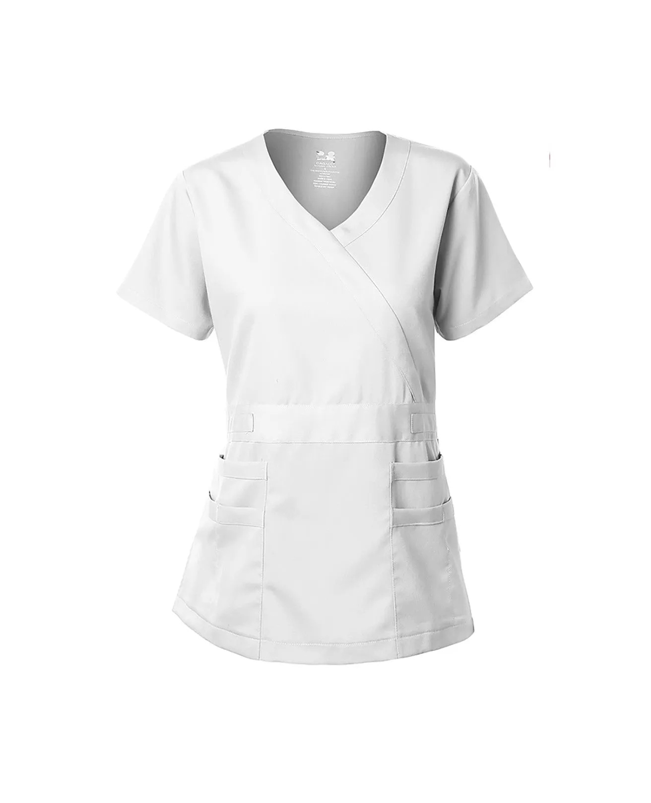 Natural Stretch Women's Y-Neck Scrub Top