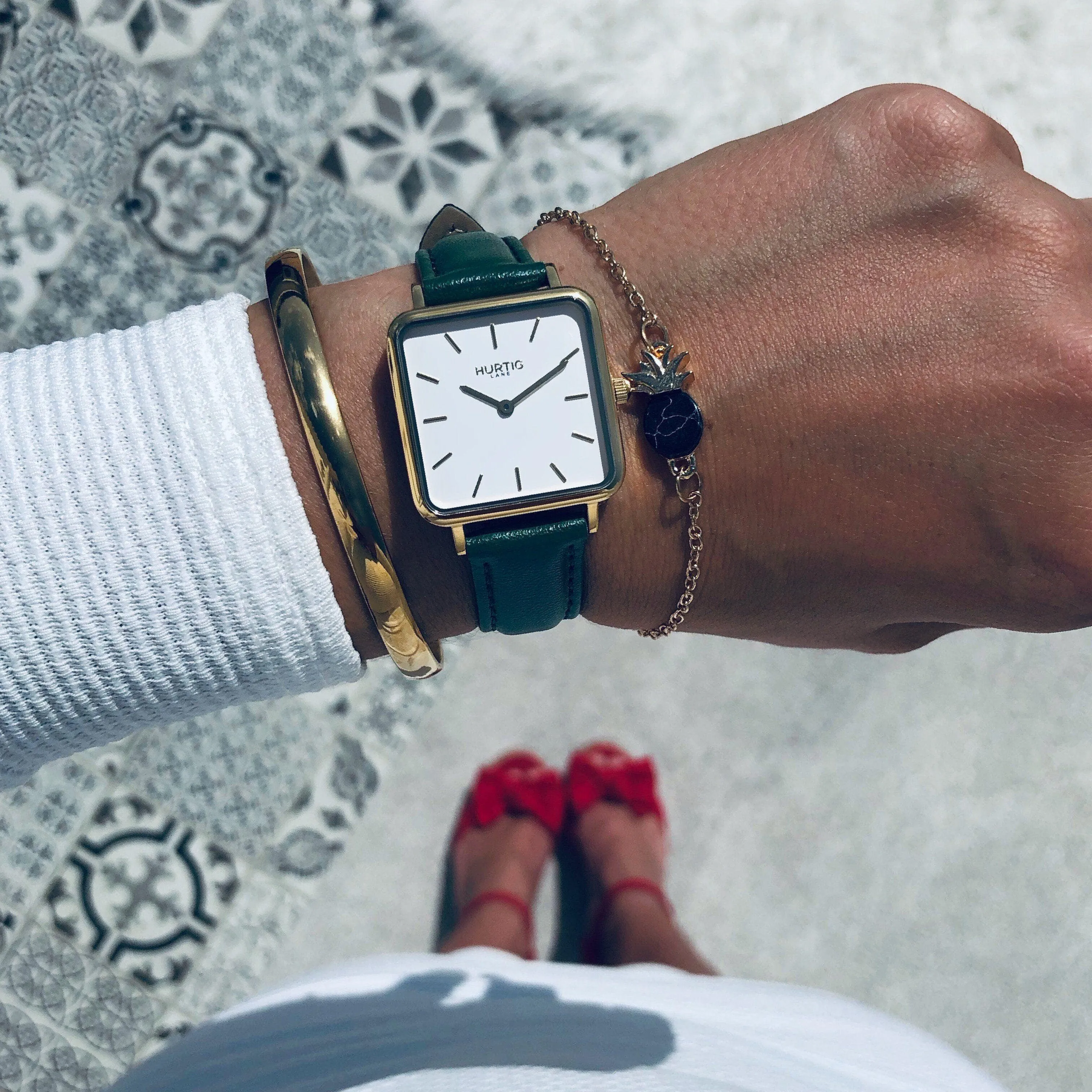 Nelio Square Women's Vegan Leather Watch | Multiple Colours