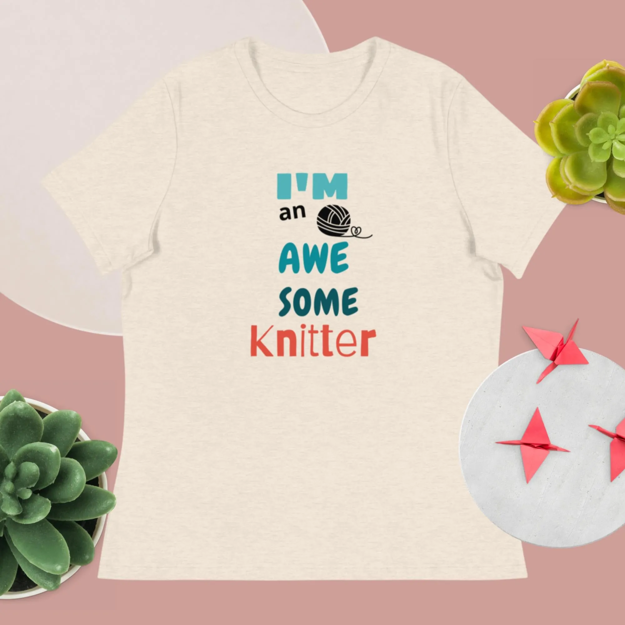 New! Awesome knitter t-shirt