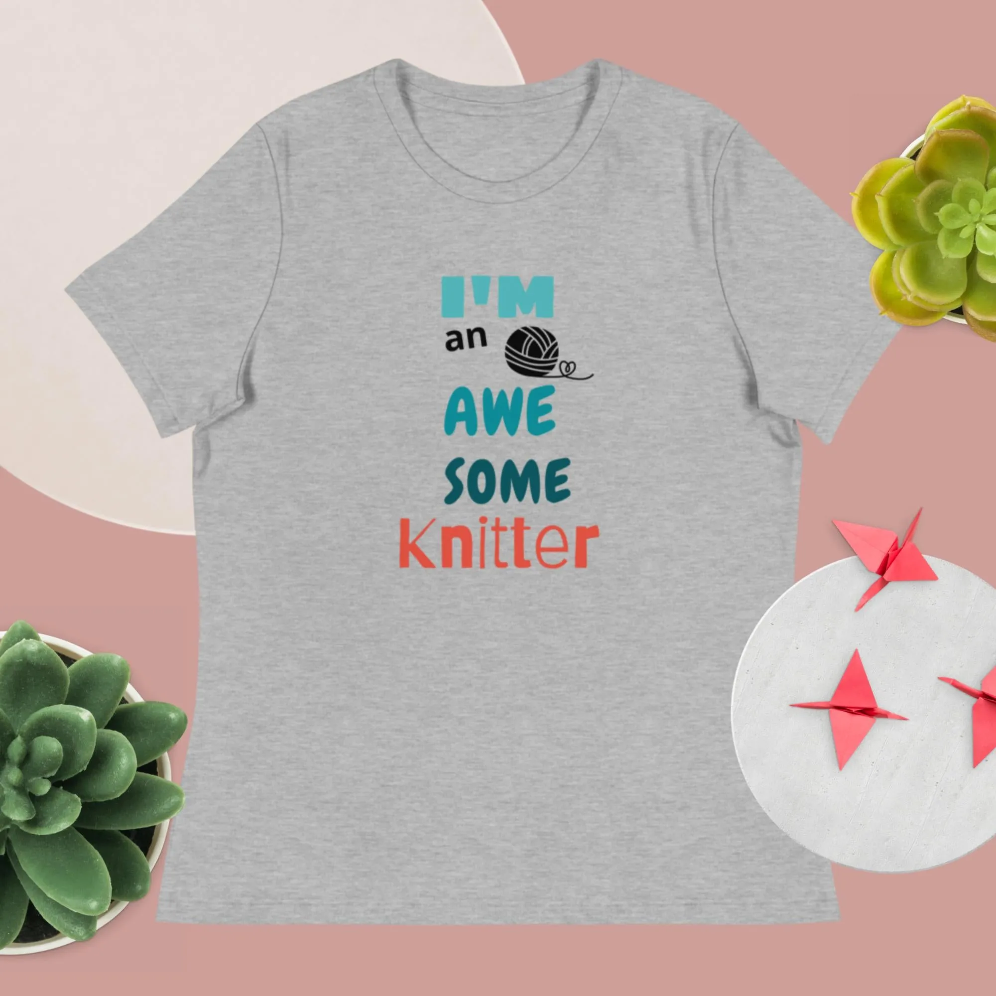 New! Awesome knitter t-shirt