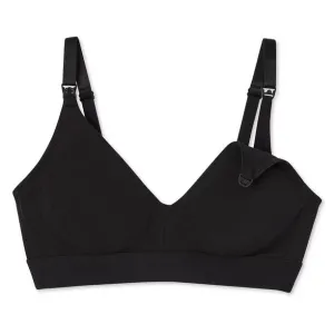 New George Women's Wire-Free Nursing Bra in BLACK, Sz L