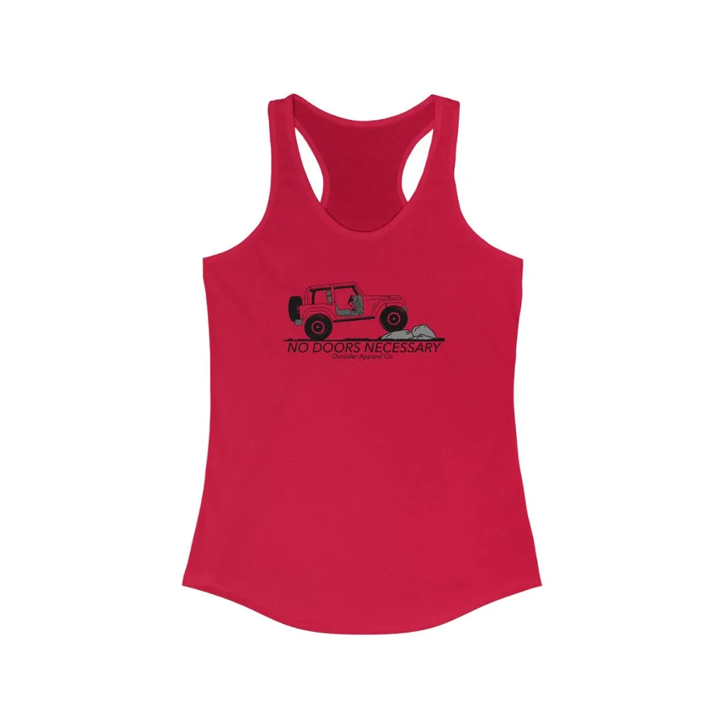 No Doors Necessary 2 Door Women's Racerback Tank