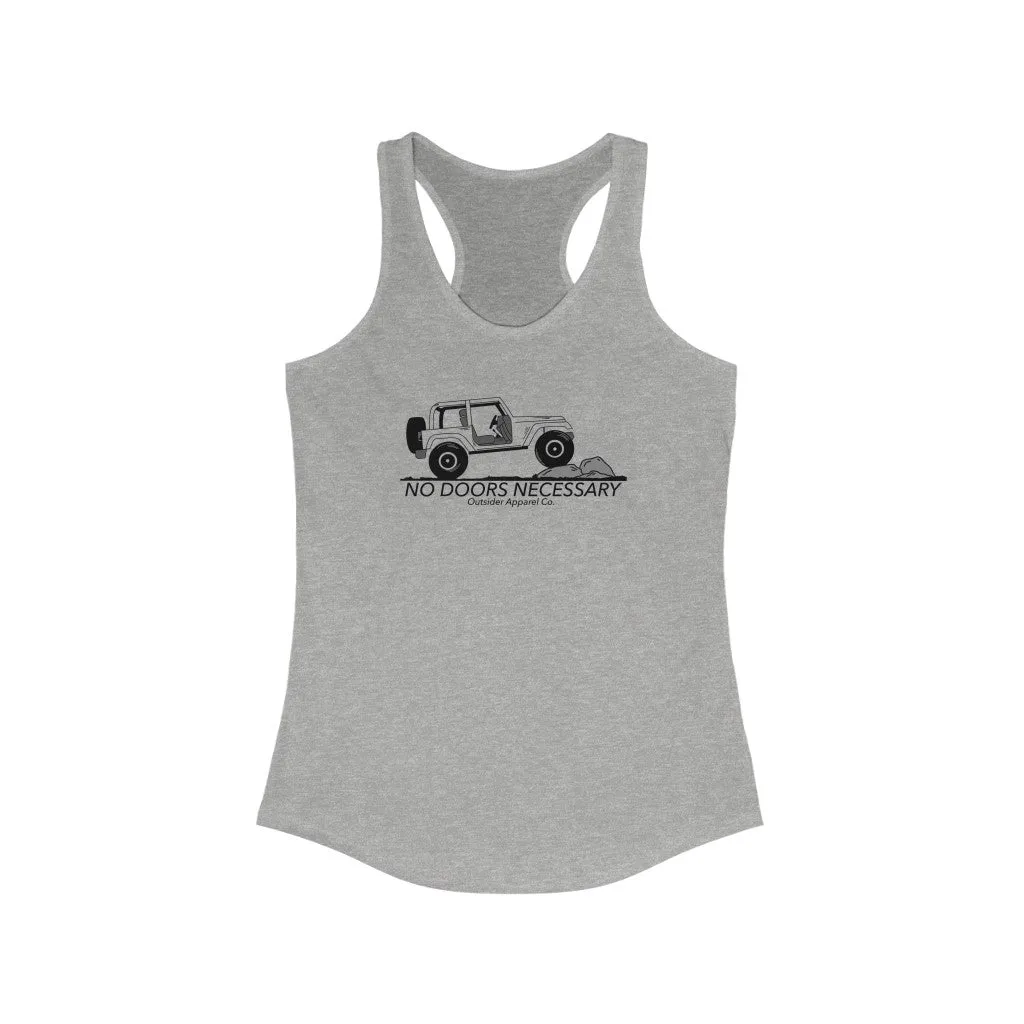 No Doors Necessary 2 Door Women's Racerback Tank
