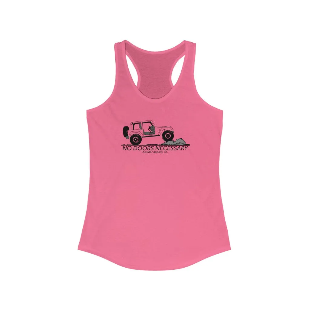 No Doors Necessary 2 Door Women's Racerback Tank