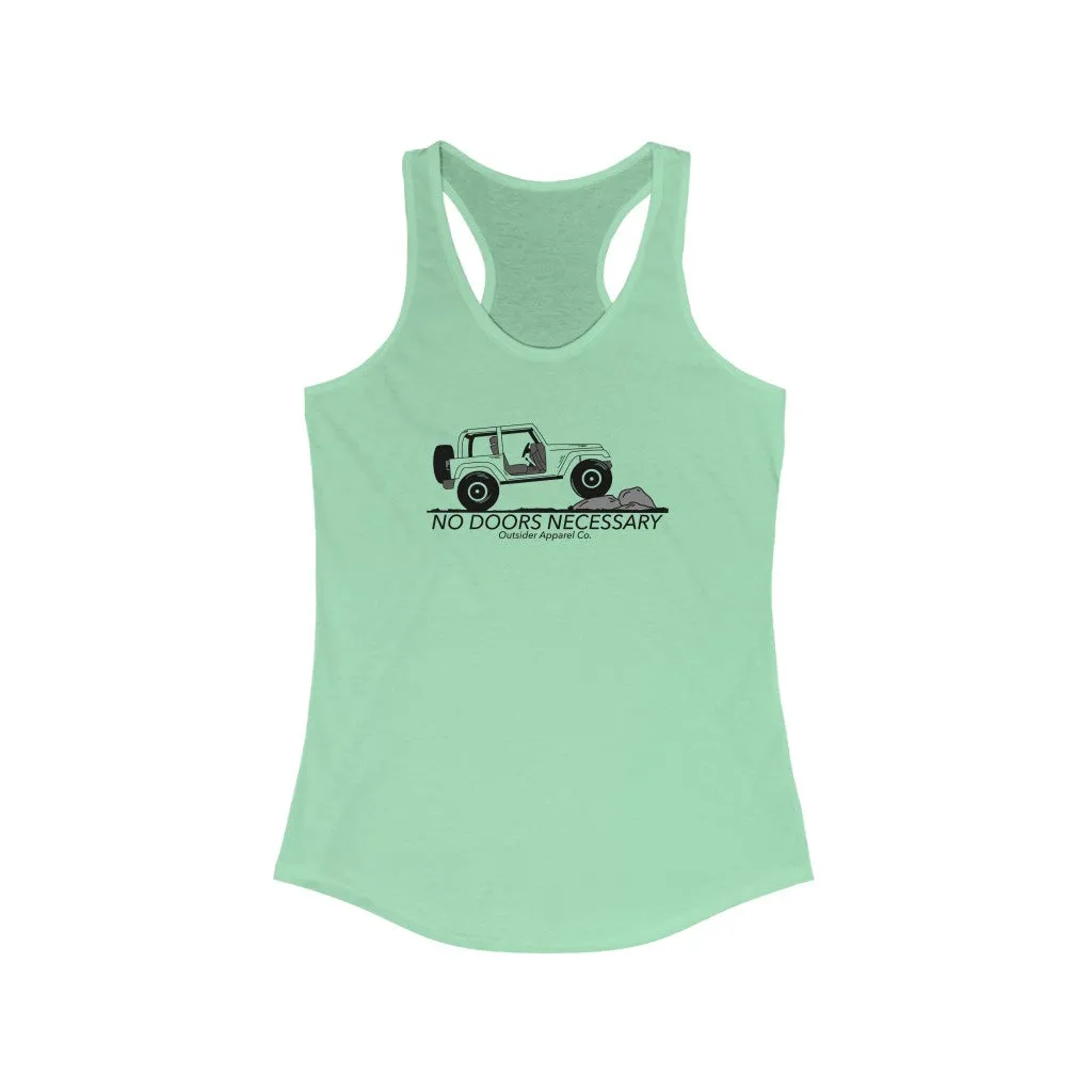 No Doors Necessary 2 Door Women's Racerback Tank