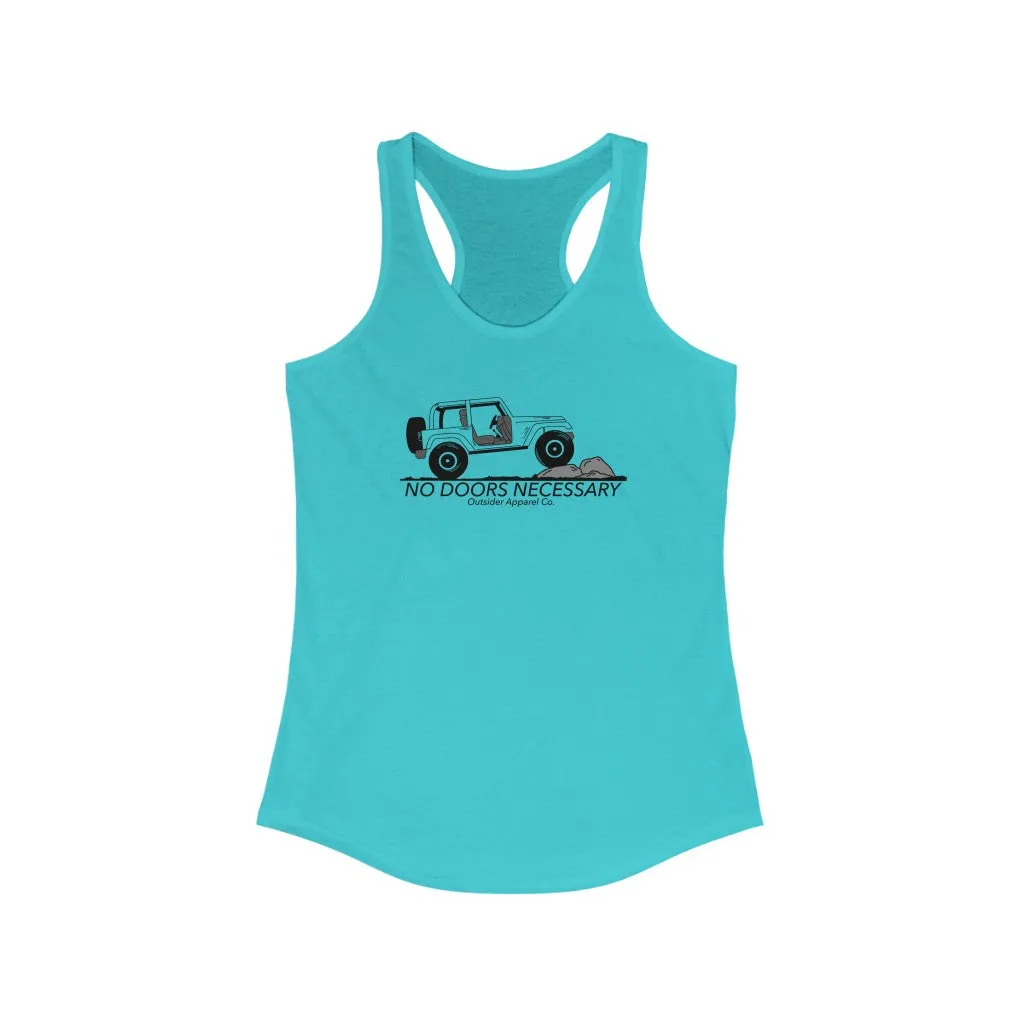 No Doors Necessary 2 Door Women's Racerback Tank