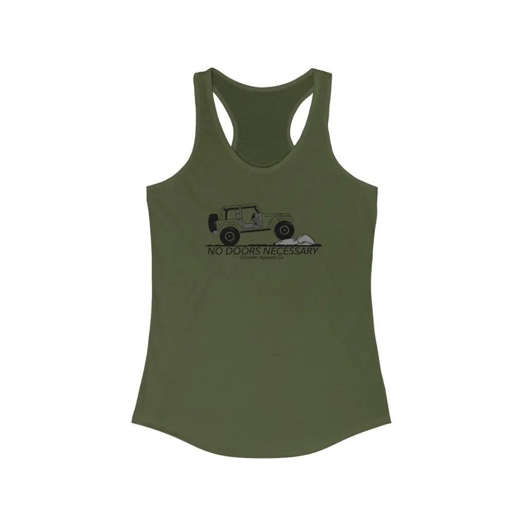 No Doors Necessary 2 Door Women's Racerback Tank