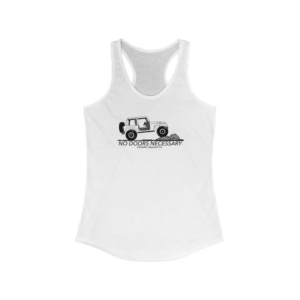 No Doors Necessary 2 Door Women's Racerback Tank