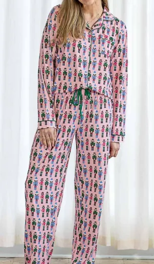 Nutcracker March PJ Set - Light Pink / Multi