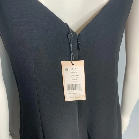 NWT Cinq a Sept Audrey Romper in Black