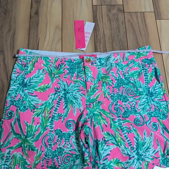 NWT! Lilly Pulitzer Darci Knit Shorts  Prosecco Pink Hangin Around Size 14
