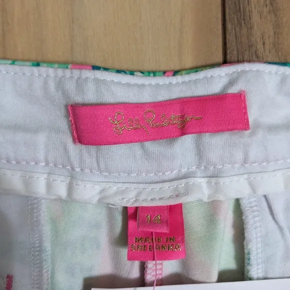NWT! Lilly Pulitzer Darci Knit Shorts  Prosecco Pink Hangin Around Size 14