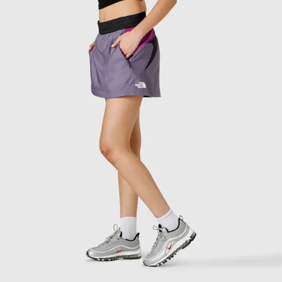 NWT The North Face Lunar Slate/Cactus Flower Purple TNF X WindWall Shorts M