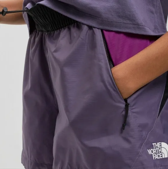NWT The North Face Lunar Slate/Cactus Flower Purple TNF X WindWall Shorts M