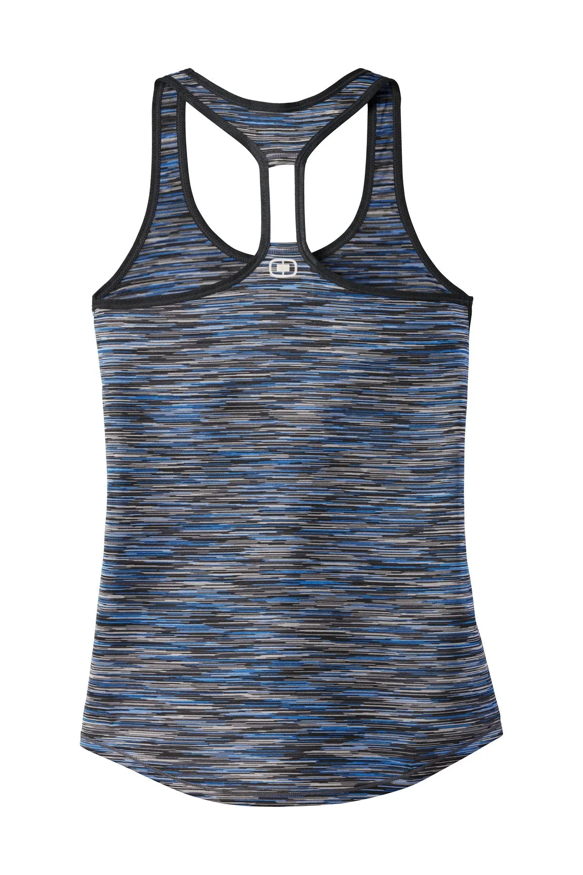 OGIO  Women's Verge Racerback Tank. LOE327 Electric Blue Space Dye