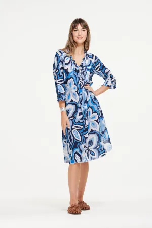 One Season Middy Poppy Copacabana Blue Dress