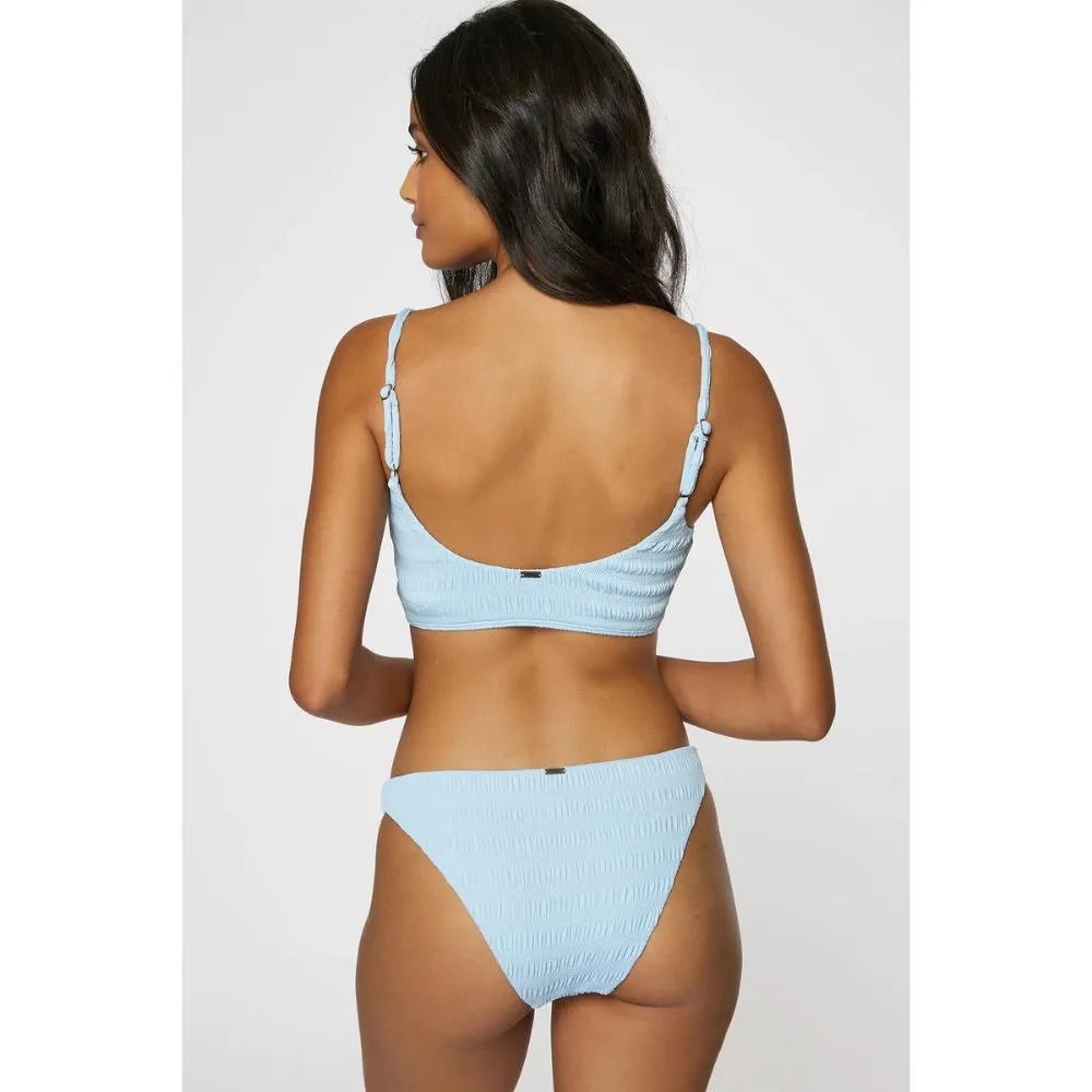 O'NEILL SALTWATER TEXTURED TRESTLES BRALETTE TOP SKY BLUE