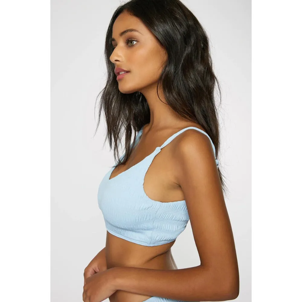 O'NEILL SALTWATER TEXTURED TRESTLES BRALETTE TOP SKY BLUE