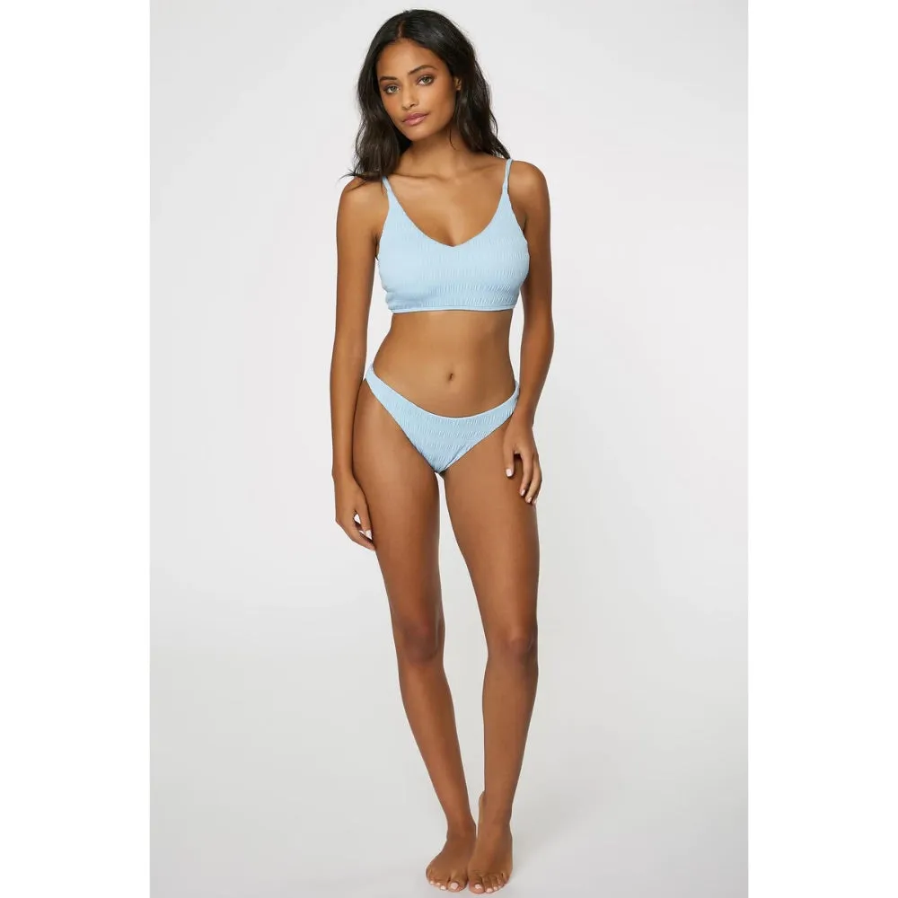 O'NEILL SALTWATER TEXTURED TRESTLES BRALETTE TOP SKY BLUE