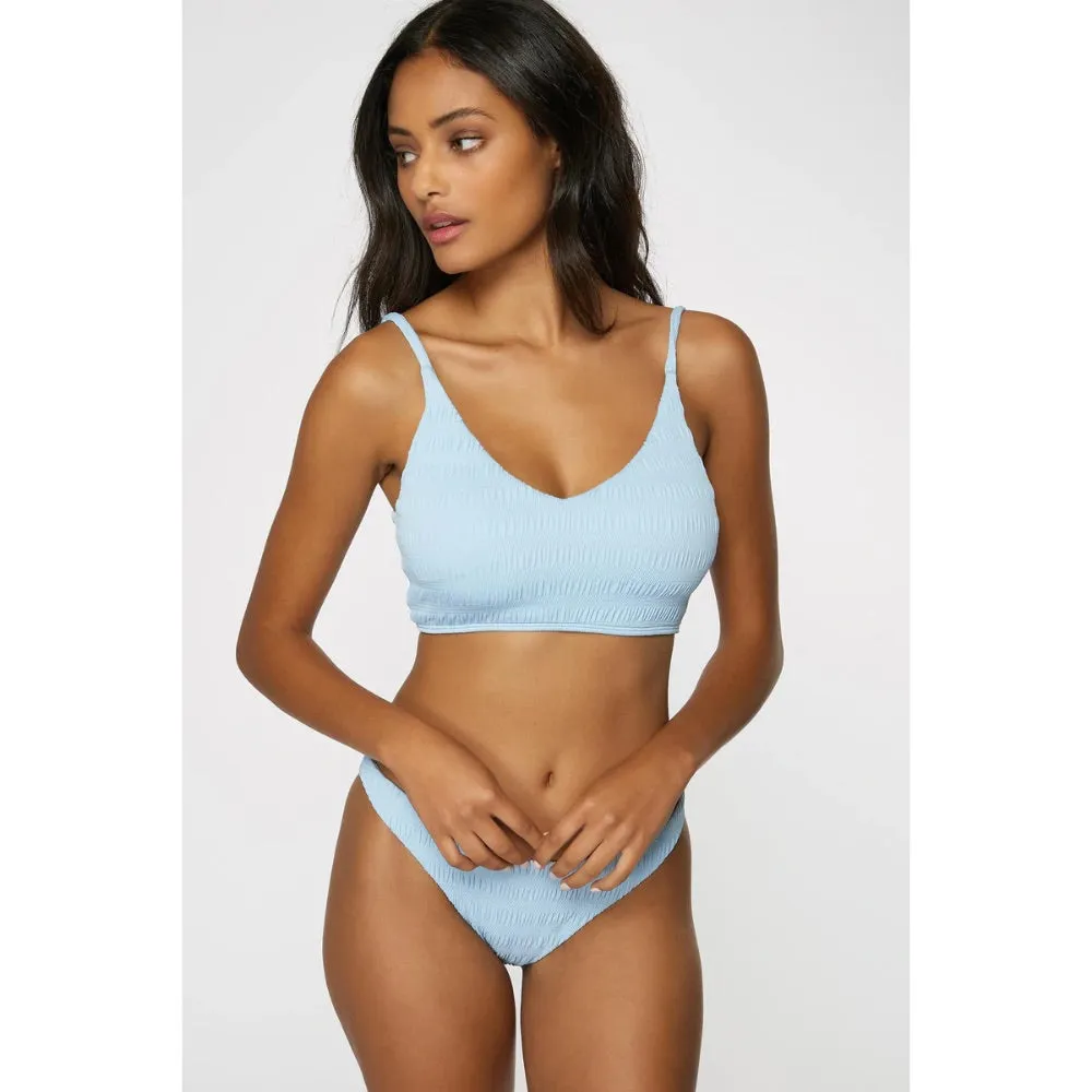 O'NEILL SALTWATER TEXTURED TRESTLES BRALETTE TOP SKY BLUE