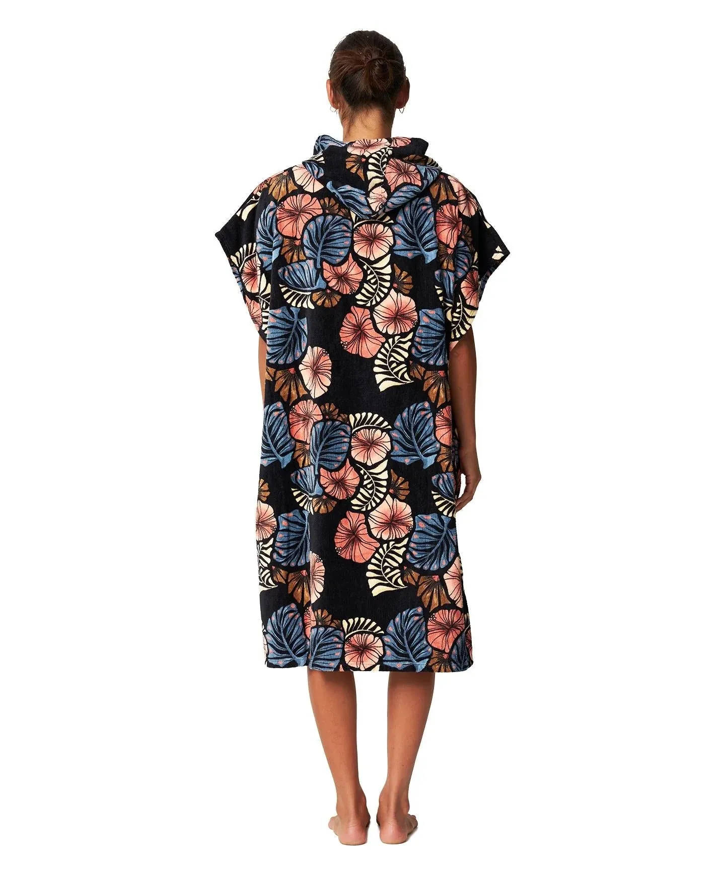 O'NEILL WMNS BAHIA CHANGE TOWEL - FLORA TROPIC BLACK
