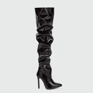 Over The Knee Pleated Boots