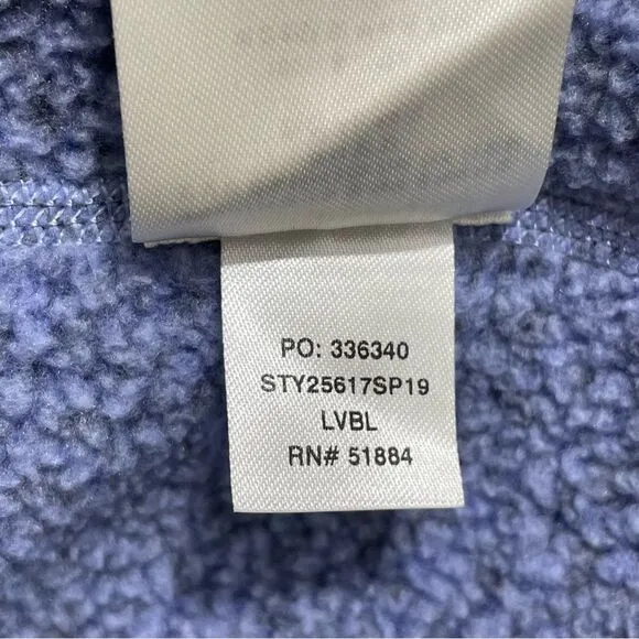 PATAGONIA Women's Better Sweater 1/4-Zip Size SMALL Pullover Fleece Jacket Blue