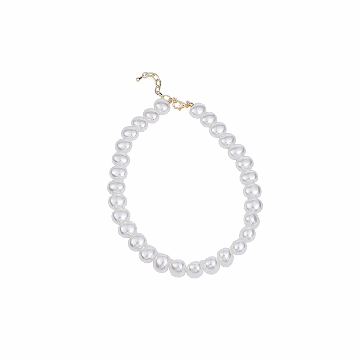 Pearl & 18K Gold-Plated Beaded Necklace