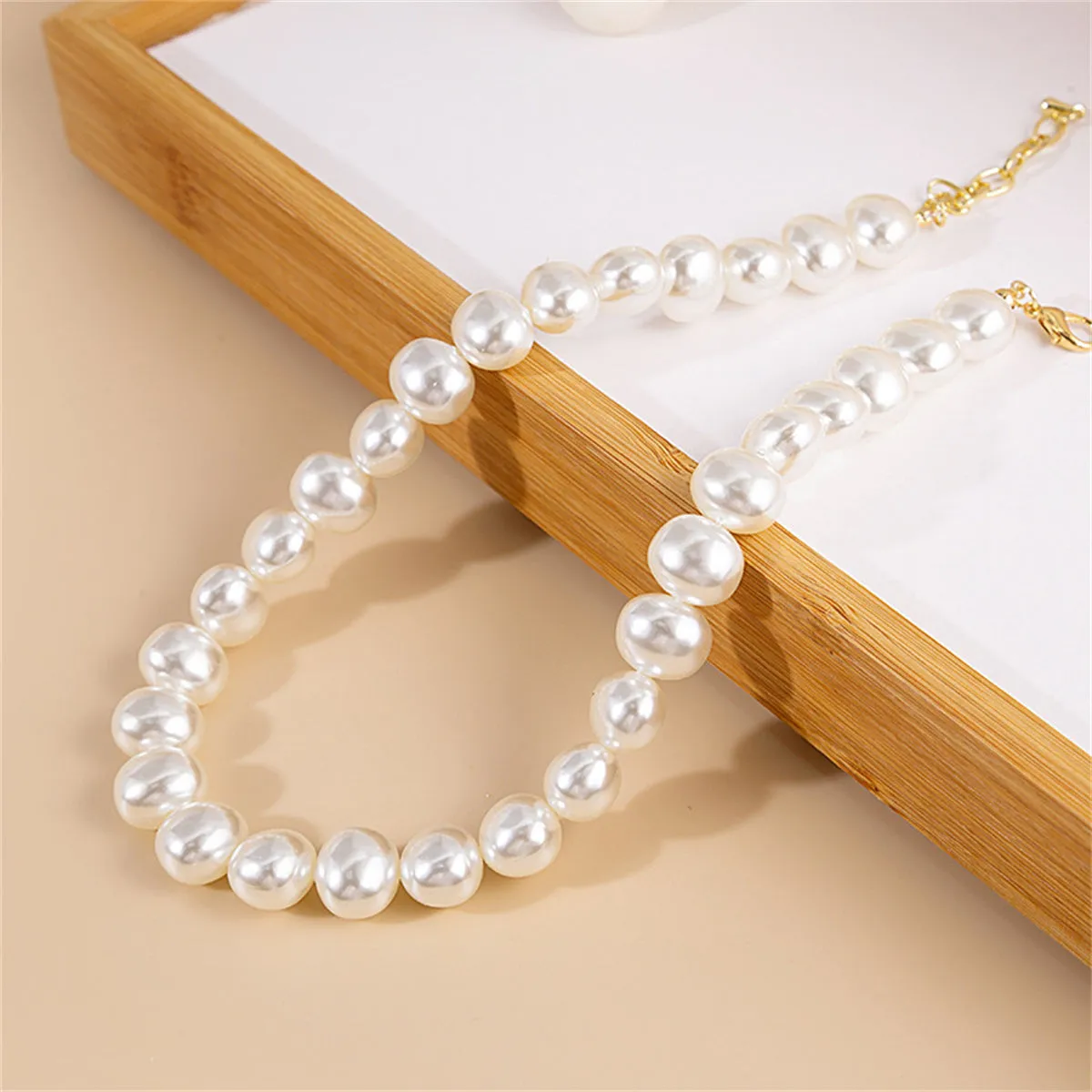 Pearl & 18K Gold-Plated Beaded Necklace