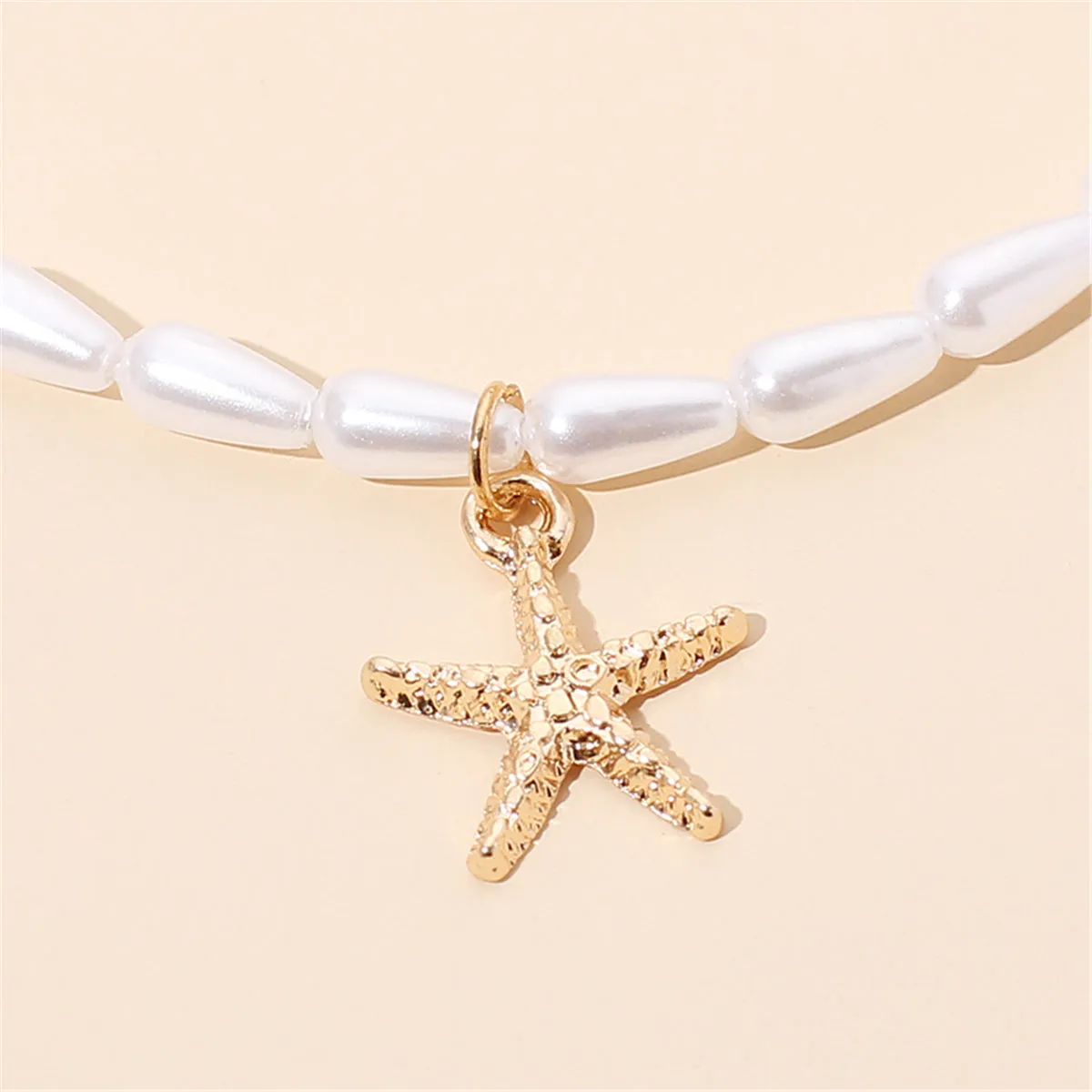 Pearl & 18K Gold-Plated Beaded Starfish Choker Necklace
