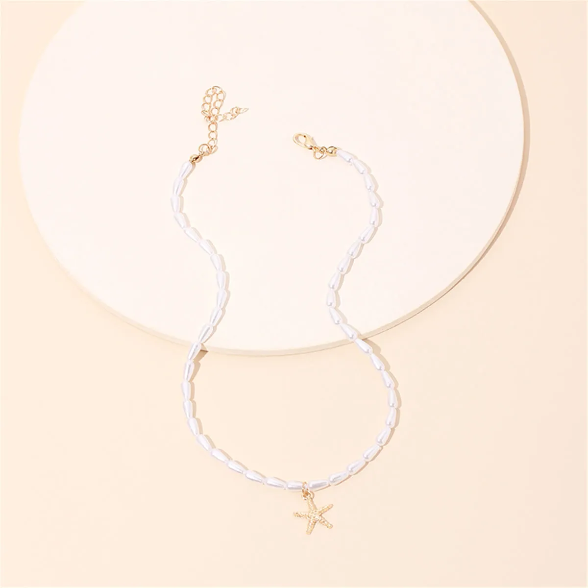 Pearl & 18K Gold-Plated Beaded Starfish Choker Necklace